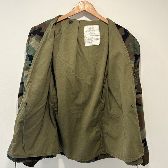 Vintage 1984 US Military Woodland Camo Field Jacket - XS Regular - Some Flaws - Picture 6 of 9